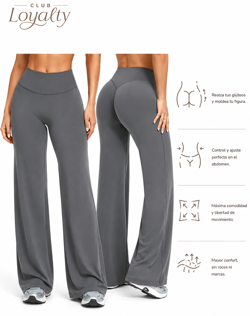 PANTALON ANCHO EFECTO MODELADOR